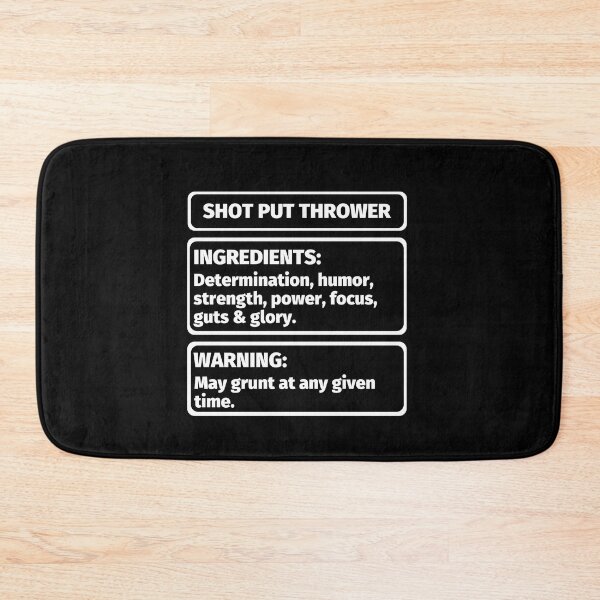Item preview, FUNNY SHOT PUT THROWER INGREDIENTS designed and sold by appareltolove.
