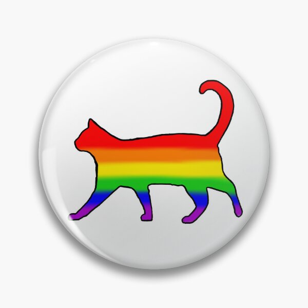Item preview, pride cat silhouette  designed and sold by Atlas Sprouse.