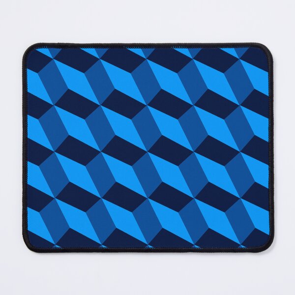 Item preview, 3d Cube Pattern Blue Platonic Solids designed and sold by Anna Lemos.