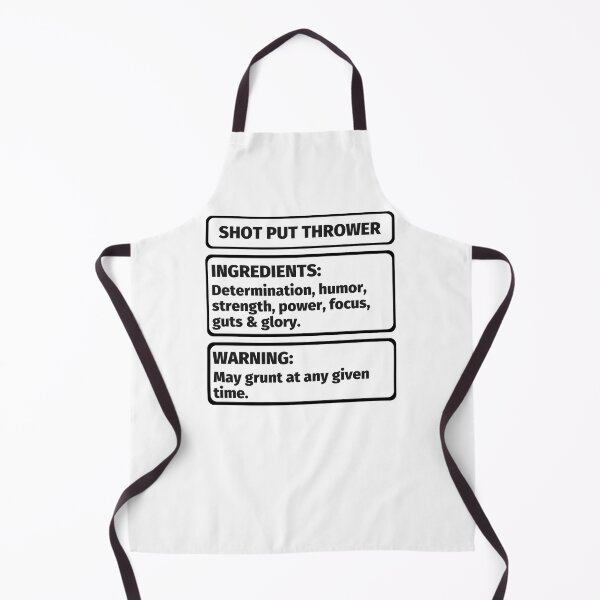 Item preview, FUNNY SHOT PUT THROWER INGREDIENTS designed and sold by appareltolove.