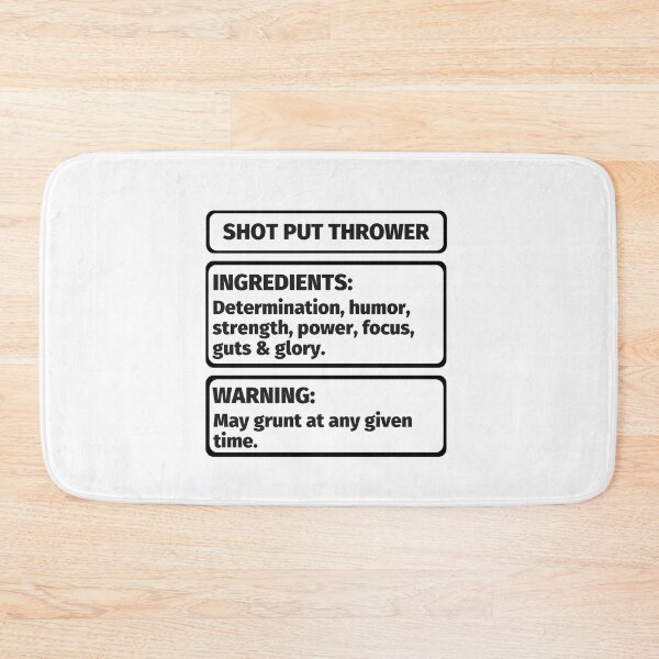 Item preview, FUNNY SHOT PUT THROWER INGREDIENTS designed and sold by appareltolove.