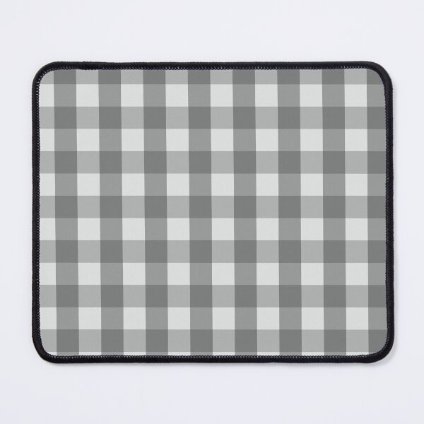 Item preview, Classic Gingham Fabric Checkered Retro Pattern Grey designed and sold by Anna Lemos.