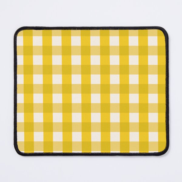 Item preview, Classic Gingham Fabric Checkered Retro Pattern Yellow designed and sold by Anna Lemos.