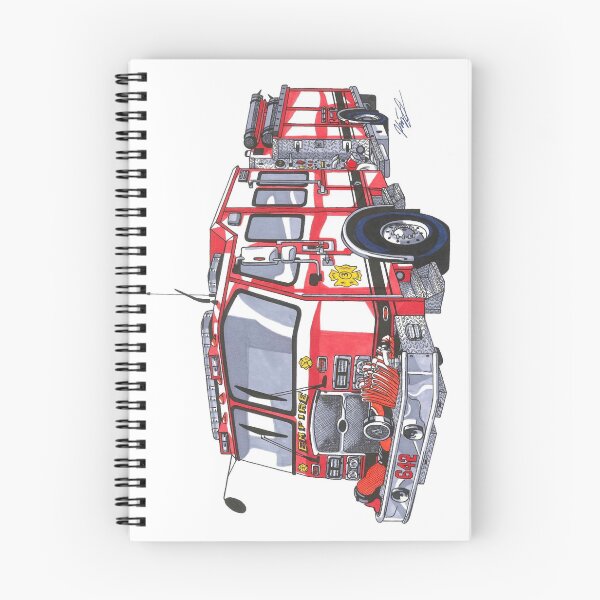 Artikelvorschau, New York Firetruck Zeichnung entworfen und verkauft von KimmieKat97.