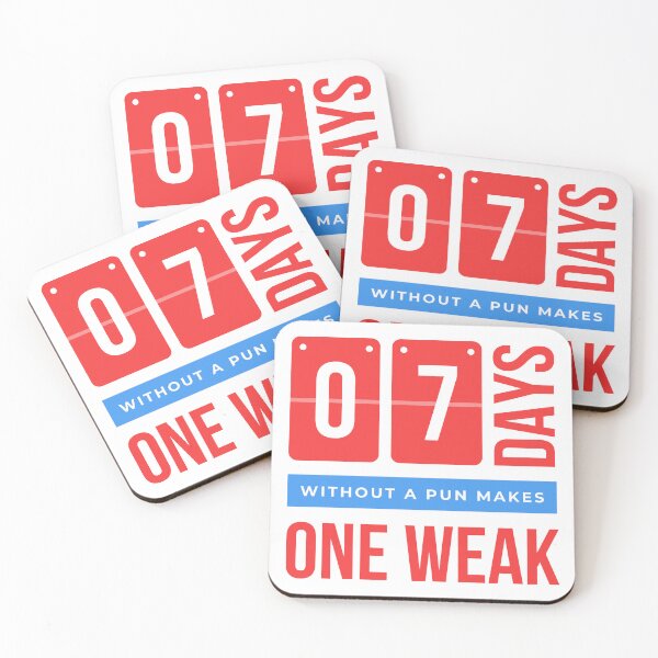 Item preview, 7 Days Without A Pun Makes One Weak designed and sold by InfiniteeShop.