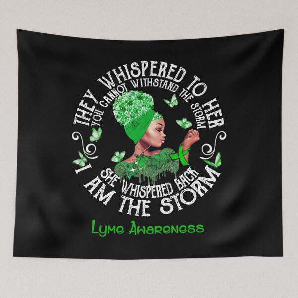 Item preview, Black Girl Fighter Strong I Am The Storm Lyme Awareness designed and sold by Mnrshirley.