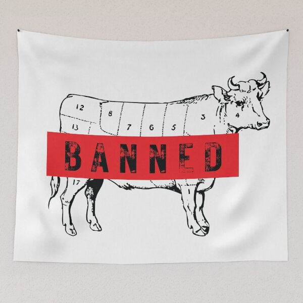 Item preview, Ban Cow Meat, Vegan By Bossy Cat Home designed and sold by BossyCatHome.