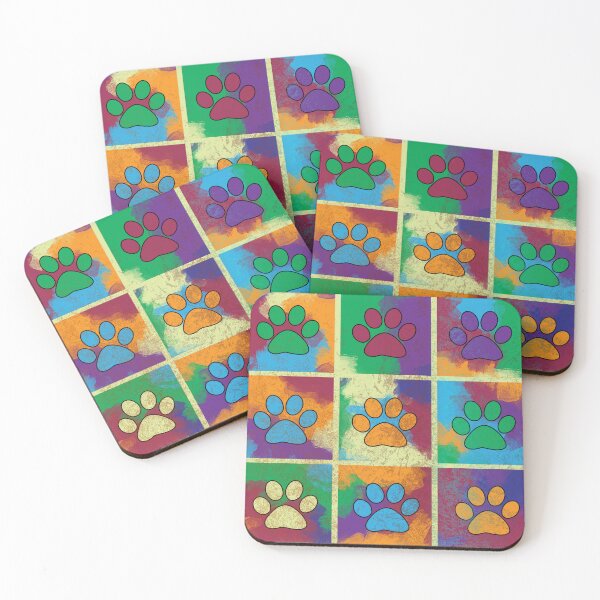 Item preview, Paw prints distrssed - pets designed and sold by i-cottagedesign.