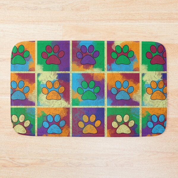 Item preview, Paw prints distrssed - pets designed and sold by i-cottagedesign.