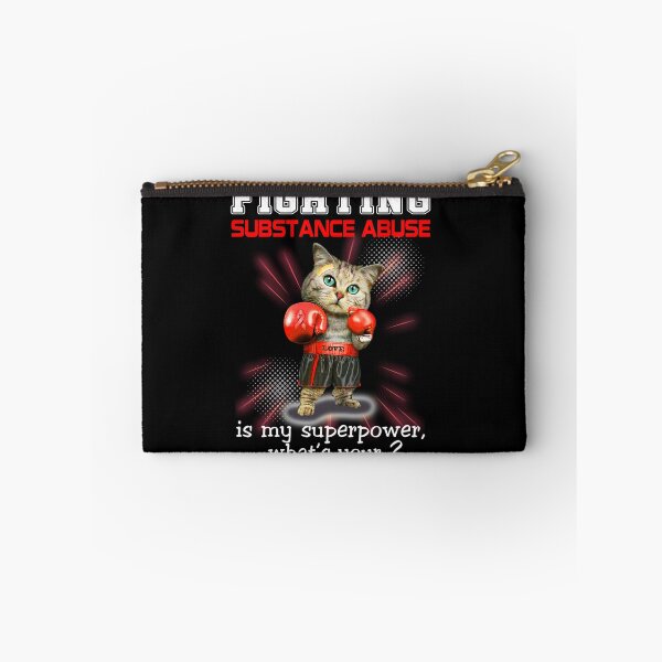 Item preview, Funny Cat Fighting Substance Abuse Is My Superpower What's Your designed and sold by Kohend.
