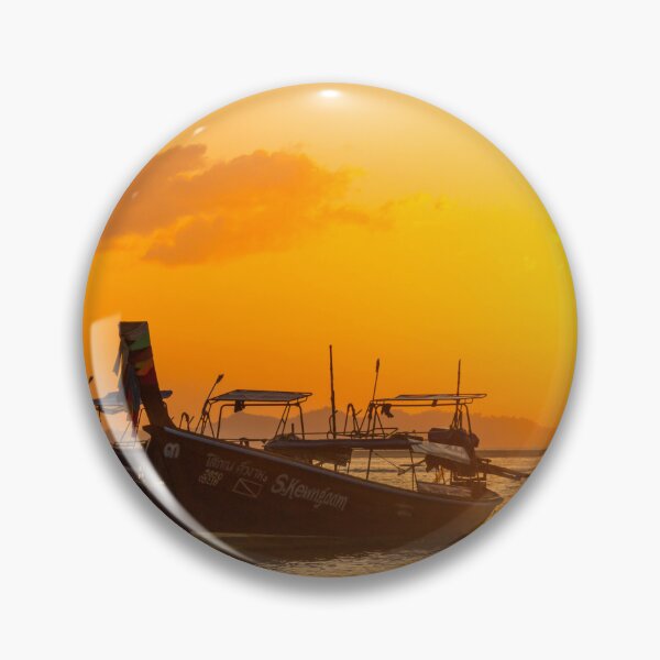 Item preview, Long tail boats at sunrise, Pak Meng Beach designed and sold by Kevin Hellon.