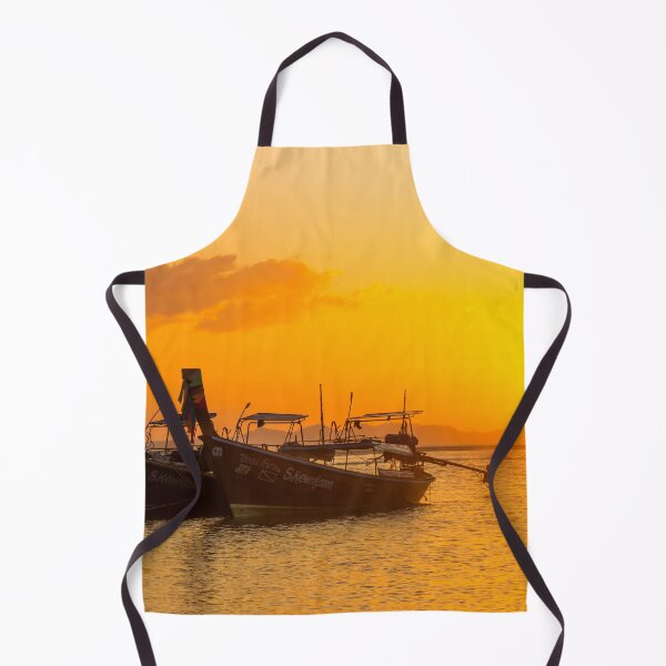 Item preview, Long tail boats at sunrise, Pak Meng Beach designed and sold by Kevin Hellon.