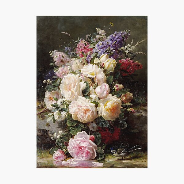Item preview, Jean - Baptiste Robie - Still Life With Roses designed and sold by artcenter.