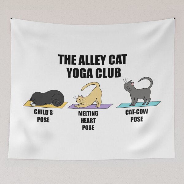 Item preview, The Alley Cat Yoga Club Cat Lover Yoga Design designed and sold by Gsallicat.