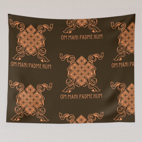 Item preview, Tibetan Om Mani Padme Hum Chant Symbol Design designed and sold by EarthArtDesigns.