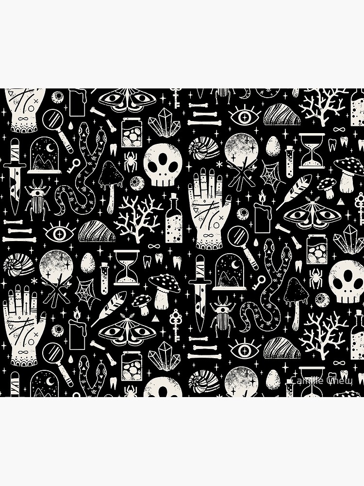 Thumbnail 5 of 5, Mouse Pad, Curiosities: Bone Black designed and sold by LordofMasks.