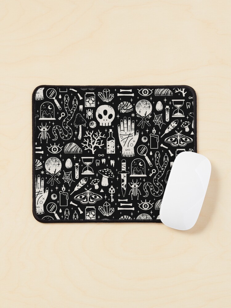 Thumbnail 1 of 5, Mouse Pad, Curiosities: Bone Black designed and sold by LordofMasks.