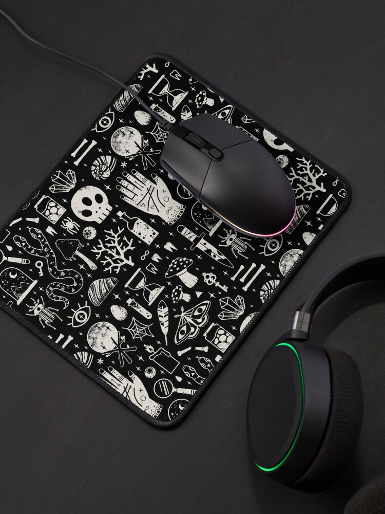 Thumbnail 4 of 5, Mouse Pad, Curiosities: Bone Black designed and sold by LordofMasks.