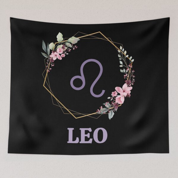 Item preview, Floral Leo Zodiac Sign designed and sold by Hellofriendco.