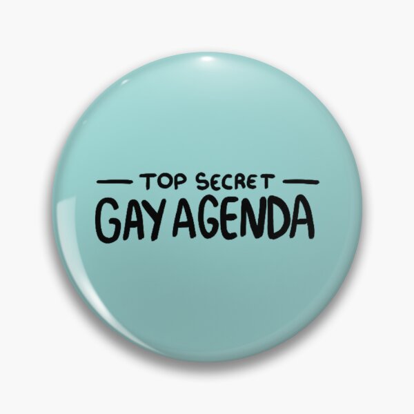 Item preview, top secret gay agenda blue designed and sold by GabGava.