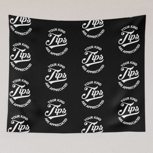 Item preview, Your Kind Tips Are Appreciated Sticker Black Font | Customer Service Appreciation designed and sold by deliverylife.