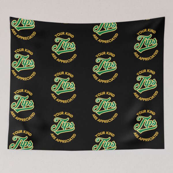 Item preview, Your Kind Tips Are Appreciated Sticker Green x Yellow Font | Customer Service Appreciation designed and sold by deliverylife.