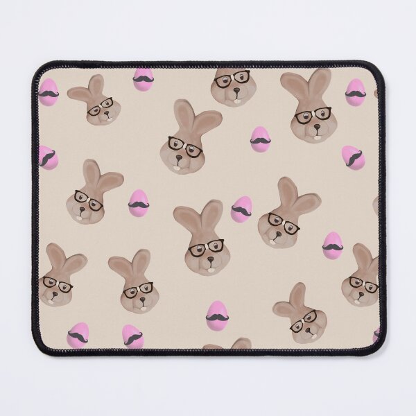 Item preview, Hipster Bunny and his egg stache  designed and sold by Veata.