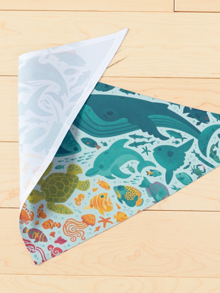 Alternate view of Aquatic Spectrum 2 : light blue Pet Bandana