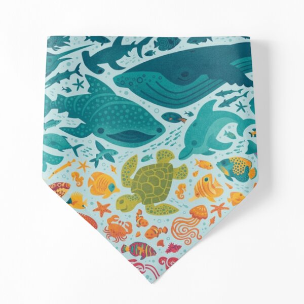 Aquatic Spectrum 2 : light blue Pet Bandana