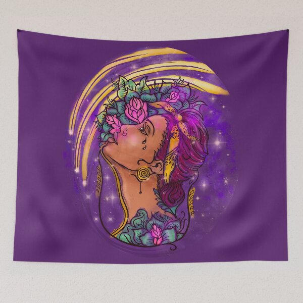 Item preview, Women StarGazing Sticker designed and sold by sunnthreads.