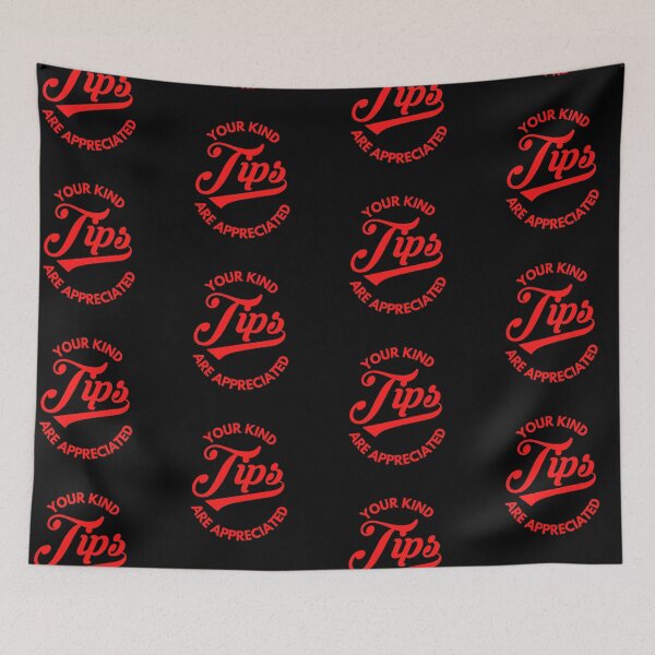 Item preview, Your Kind Tips Are Appreciated Sticker Red Font | Customer Service Appreciation designed and sold by deliverylife.