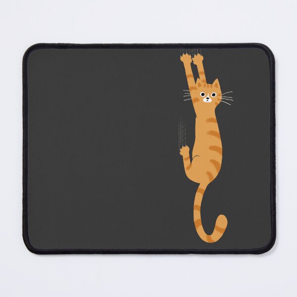 Item preview, Orange Tabby Cat Hanging On | Funny Striped Cat designed and sold by Jenn Inashvili.