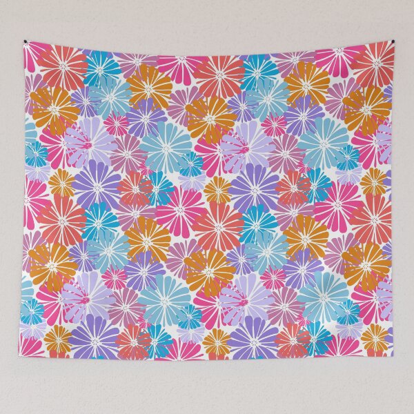 Item preview, Colourful Daisy Pattern designed and sold by Honey Myrtle Studio.