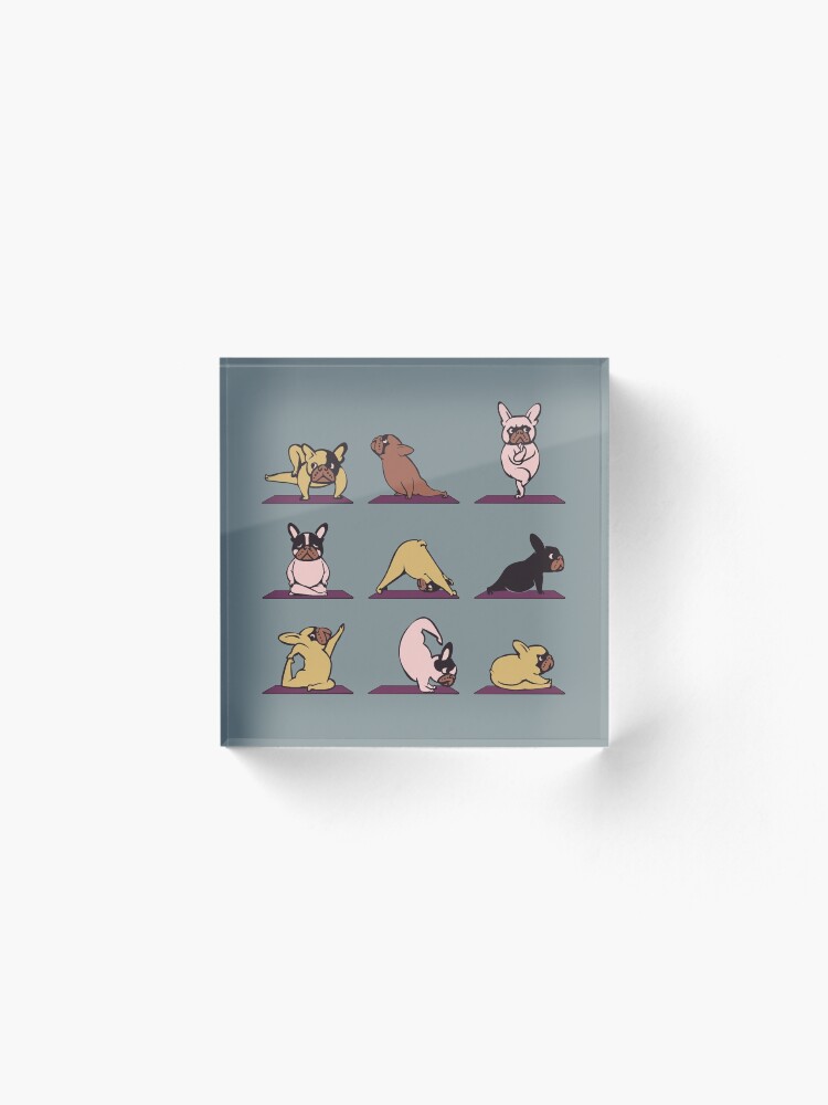 Alternate view of Frenchie Yoga Acrylic Block