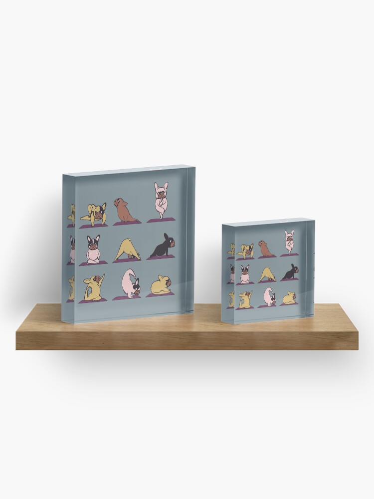 Alternate view of Frenchie Yoga Acrylic Block