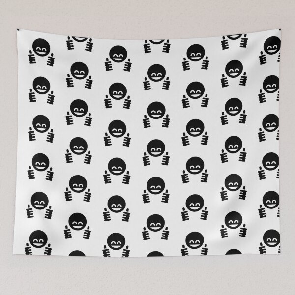 Item preview, Thumb Up Emoticon Smiley (Black) designed and sold by MrFaulbaum.