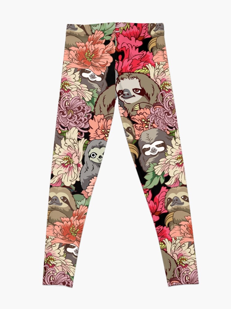 Alternate view of Because Sloths Leggings