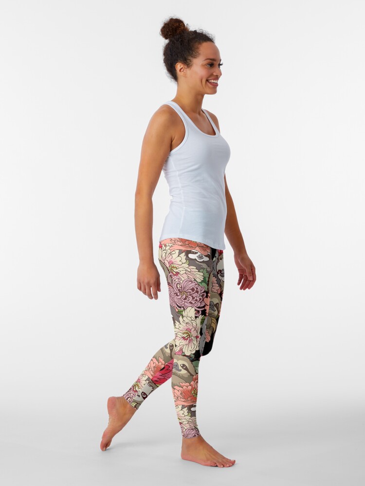 Alternate view of Because Sloths Leggings