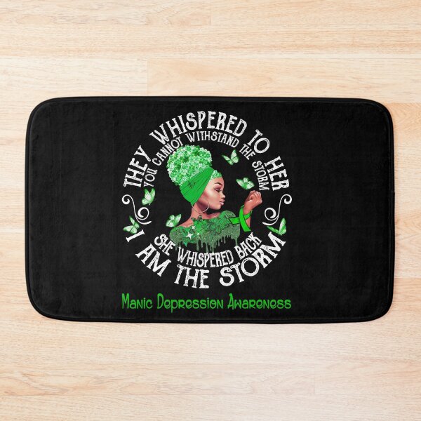 Item preview, Black Girl Fighter Strong I Am The Storm Manic Depression Awareness designed and sold by Mnrshirley.