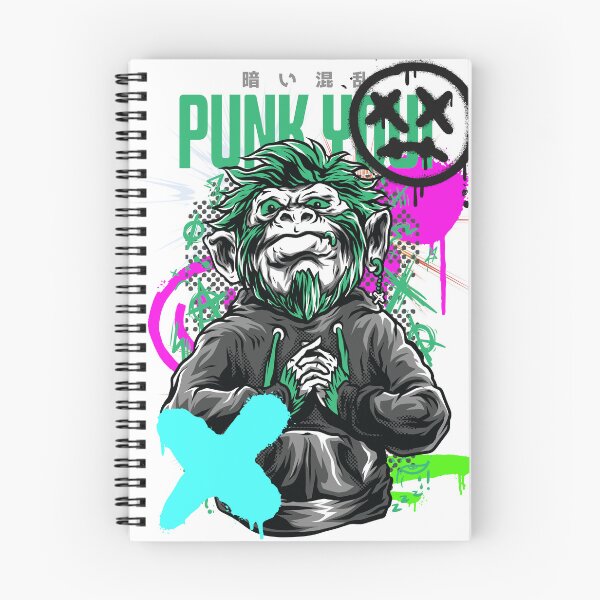 Item preview, Monkey Punk Graffiti Cool Tshirt Rad designed and sold by FourNuns.
