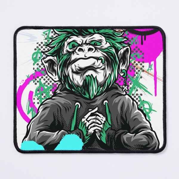 Item preview, Monkey Punk Graffiti Cool Tshirt Rad designed and sold by FourNuns.