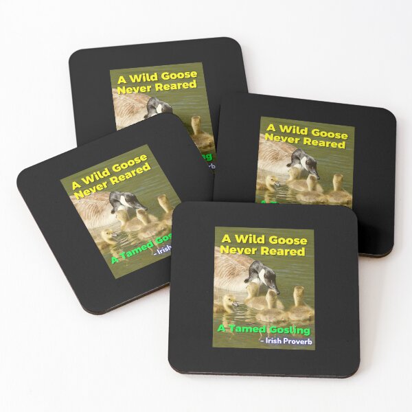 Item preview, Irish Proverb - A Wild Goose Never Reared A Tamed Gosling  designed and sold by IrishProverbs.