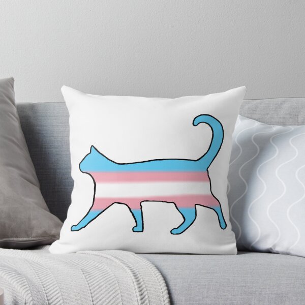 Item preview, transgender pride cat silhouette  designed and sold by Atlas Sprouse.