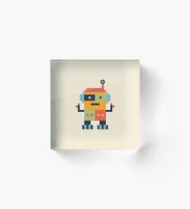 Happy Robot Acrylic Block