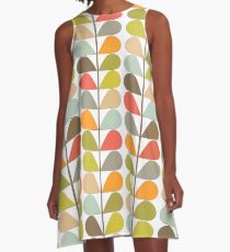 Vestido acampanado Retro 60s Midcentury moderno patrón