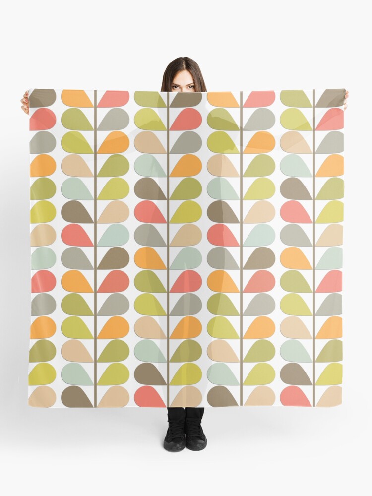 Thumbnail 1 of 3, Scarf, Retro 60s Midcentury Modern Pattern designed and sold by Makanahele.