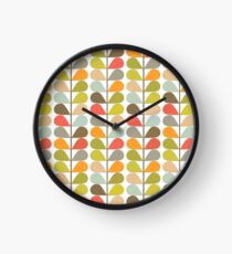 Retro 60s Midcentury Modern Pattern Clock
