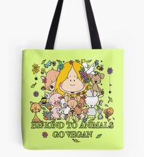 Bolsa de tela SER AMABLE CON LOS ANIMALES IR VEGANO