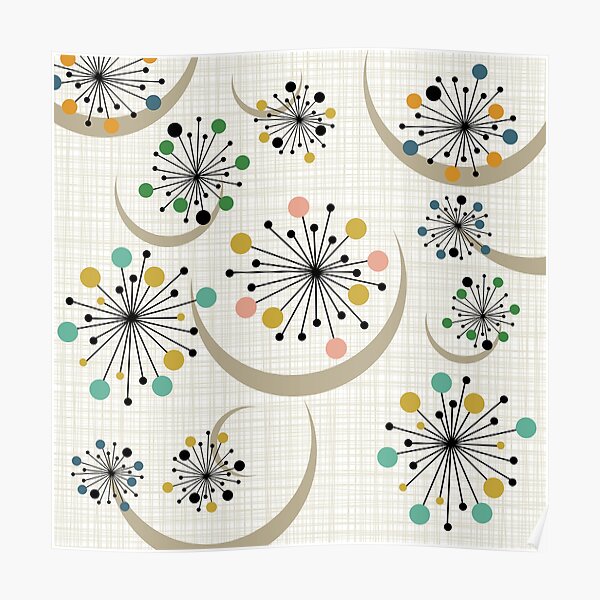 Eames Era Starbursts Poster