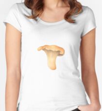 Cantharellus cibarius (Chanterelle) Women's Fitted Scoop T-Shirt